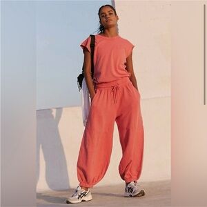 Free People Throw and Go raspberry pink